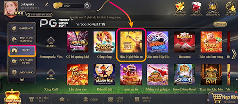 Cách truy cập chơi game Hậu Nghệ bắn Mặt Trời CFUN68