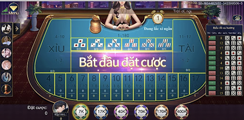 Đặt cược tại Sicbo trăm người sảnh LC game CFUN68