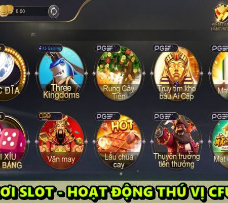 cứu trợ chơi slot – Hoạt động thú vị cfun68 có gì ?