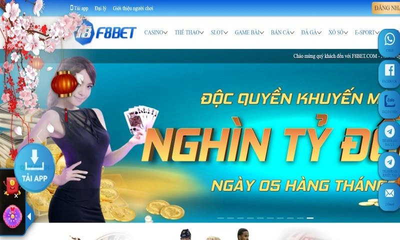 F8bet – Nhà cái áp dụng công nghệ cá cược mới nhất 2022