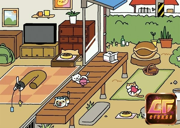 Taigame meo Neko Atsume: Kitty Collector 2D đáng yêu