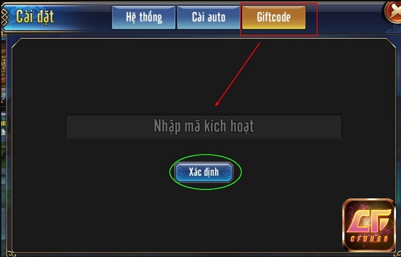 Kích hoạt mã để anh em nhận code net với được những phần quà giá trị