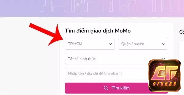 Điền thông tin MoMo yêu cầu