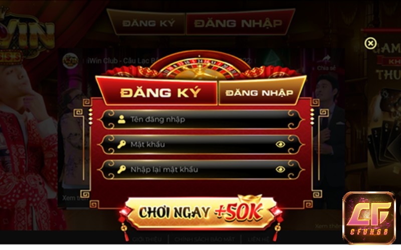 Đăng ký để chơi game danh bài Iwin online