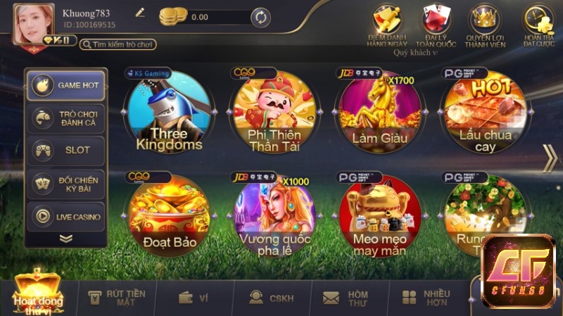 Thao tác tải game sâm lốc tại cfun68 cực kỳ đơn giản 