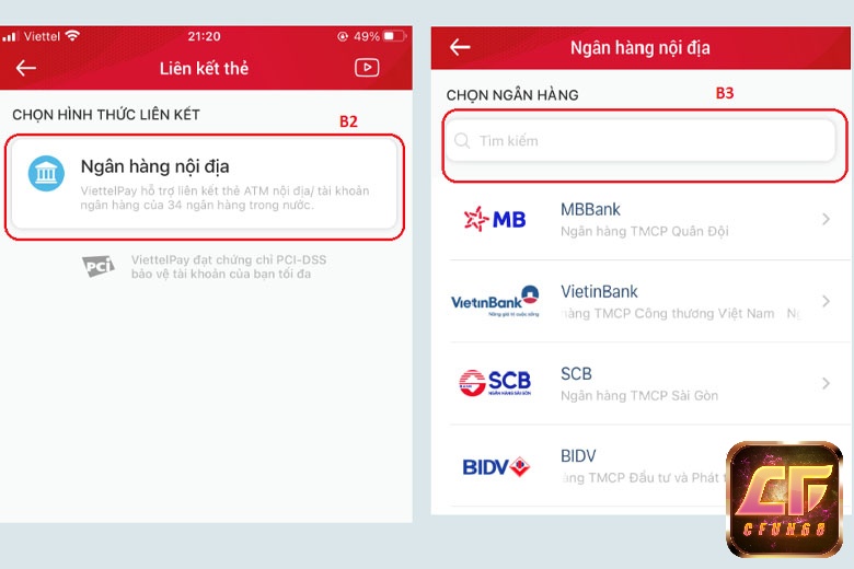 Sau khi cài viettel pay apk và đăng ký tài khoản, bạn cần liên kết ví Viettelpay với tài khoản ngân hàng để tiến hành sử dụng