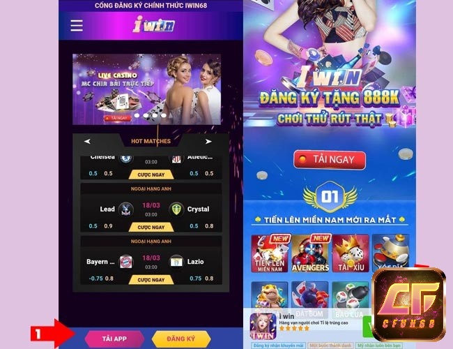 Chọn tải app