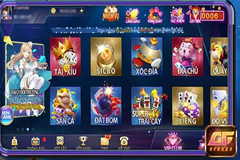 Kho game đa dạng tại nhà cái iwin