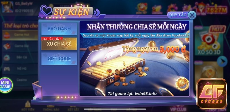 Tham gia iwin để nhận nhiều ưu đãi hấp dẫn