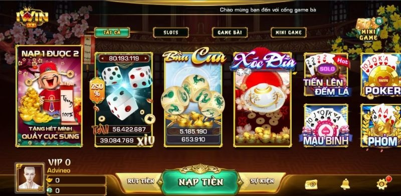 Game Iwin online tren may tinh | Tải game đơn giản cùng Cfun68