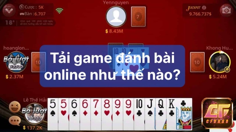 Tai game danh bai oline cho các dòng máy