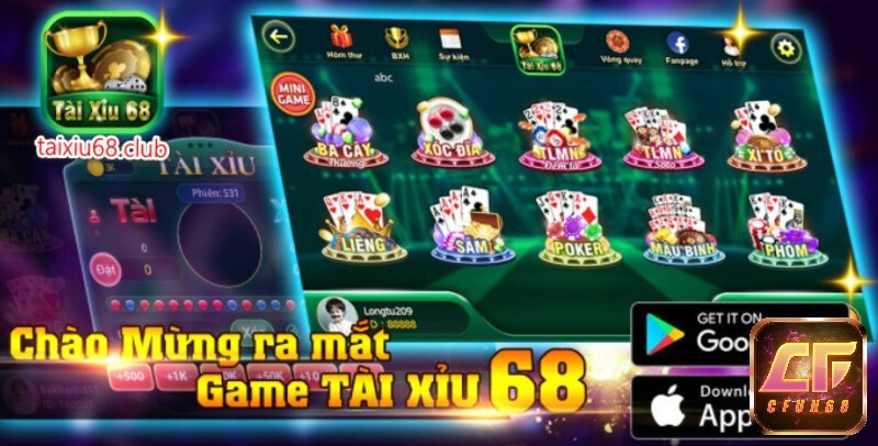 Ưu điểm của game tai xiu 68.