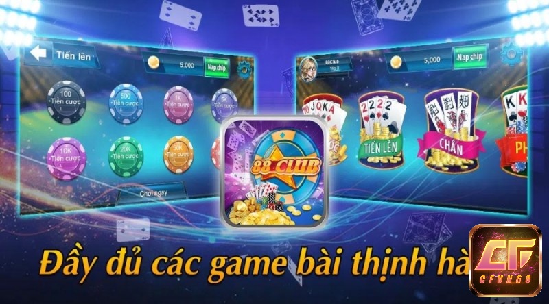 Tien 88. Club sở hữu giao diện cực kỳ bắt mắt