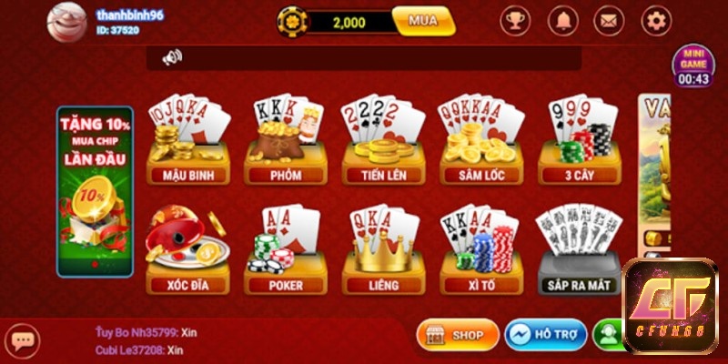 Cửa hàng game bài cá cược không thể bỏ qua tại Winwin game bài