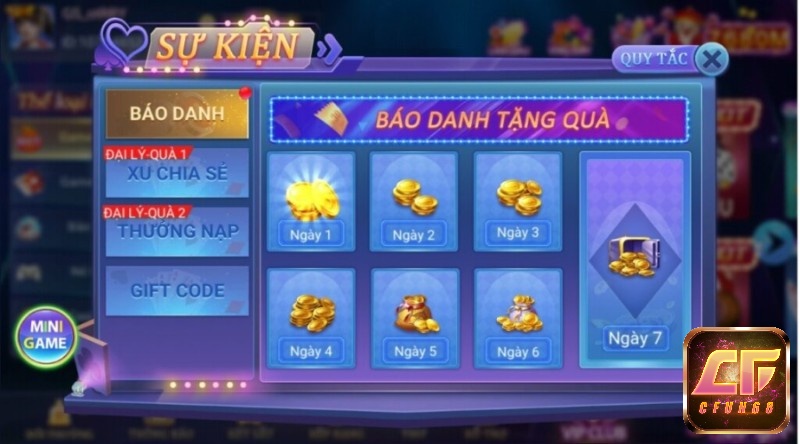 Giao diện IWIN VN COM với tông màu tím siêu sang siêu đẹp