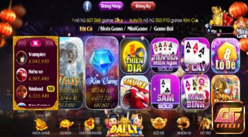 Tổng hợp game hot nhất tại web game Nohu win