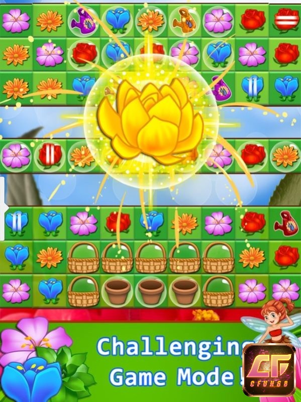 Nhìn chung thì cách chơi game Blossom Garden khá đơn giản 