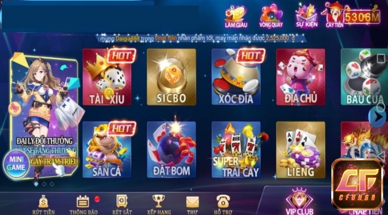 Hệ thống game cược đẳng cấp có tại sân chơi IWIN club IWIN68 biz