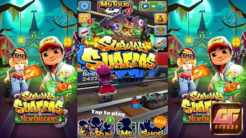 Hình ảnh phiên bản New Orleans của Subway Surfers