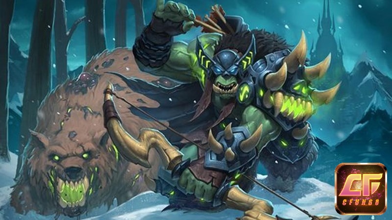 Nhiều lá bài quân lính khác nhau được dùng trong game Hearthstone