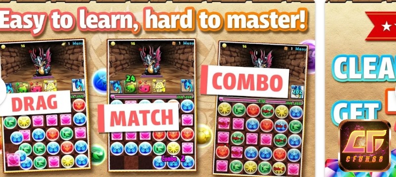 Game Puzzle & Dragons có lối chơi nhập vai xếp hình thú vị