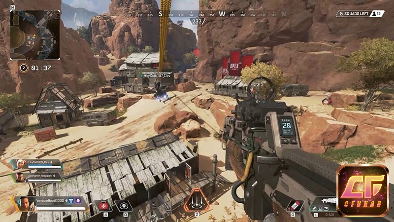 Trong Apex Legends người chơi sẽ tham gia vào cuộc chiến sinh tồn 3v3