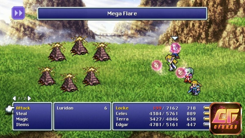 Đồ hoạ của Game Final Fantasy VI là một tác phẩm nghệ thuật đẹp mắt