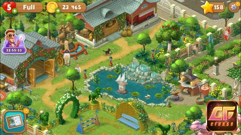 Đồ hoạ trong game Gardenscapes trực quan và cuốn hút