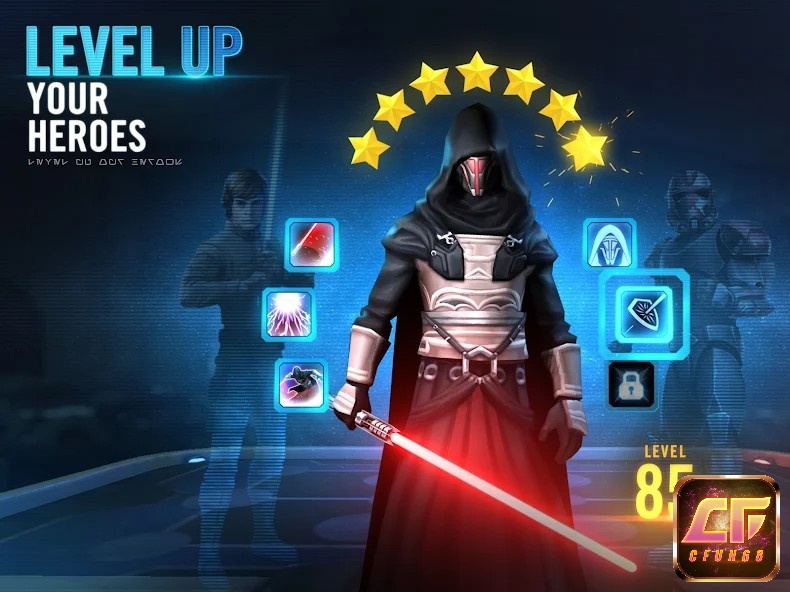 Game Star Wars: Galaxy of Heroes có sự đa dạng nhân vật từ vũ trụ Star Wars