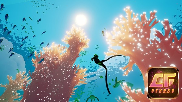 Trong game Abzû người chơi điều khiển một thợ lặn bí ẩn không tên