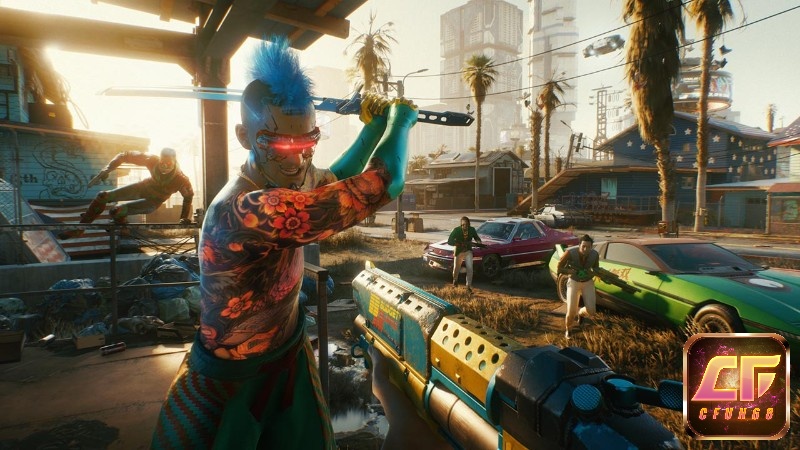 Trong Cyberpunk 2077 người chơi sẽ nhập vai vào nhân vật V 