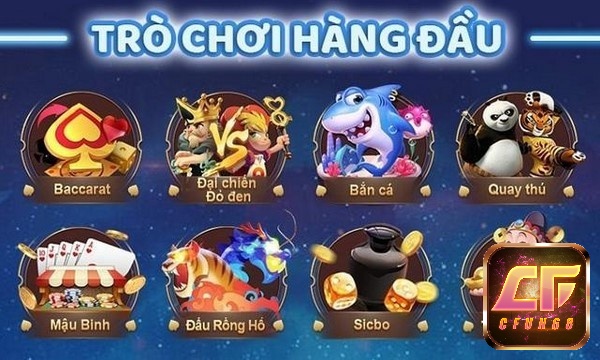 Kho game khủng cho thành viên tải game CF68 thành công