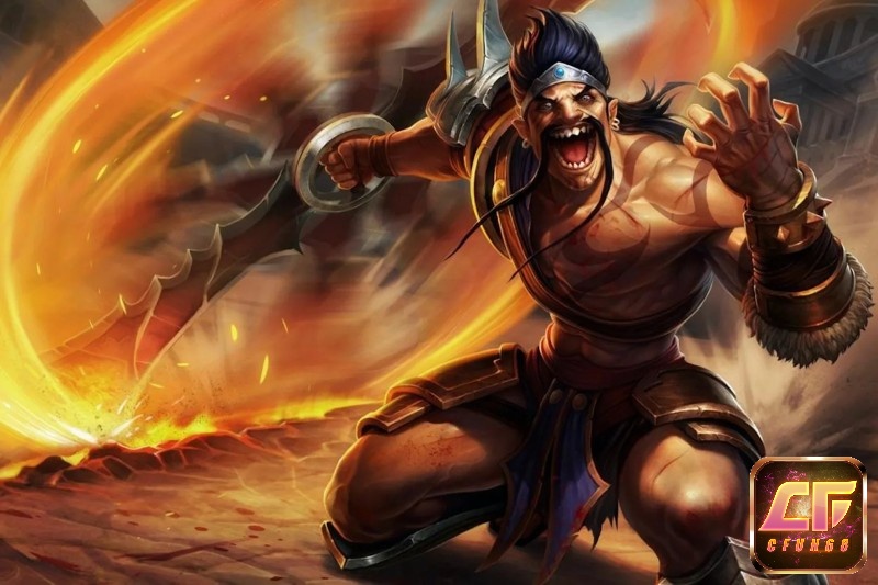 Draven nổi tiếng với khả năng gây sát thương lớn ngay giai đoạn đầu nhờ kỹ năng Rìu Xoay