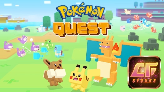 Pokémon Quest có đồ hoạ khối vuông 3D đầy mới lạ và sống động