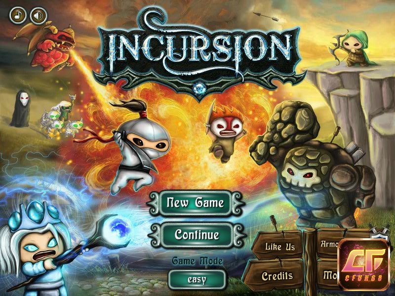 Top game chiến thuật đội hình gây cấn Incursion Tower Defense