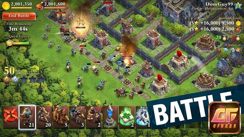 DomiNations là một trong top game chiến thuật xây dựng hấp dẫn nhất