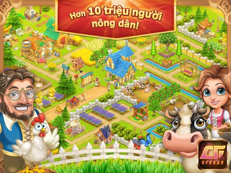 Trao đổi nông phẩm với bạn bè trên Village and Farm