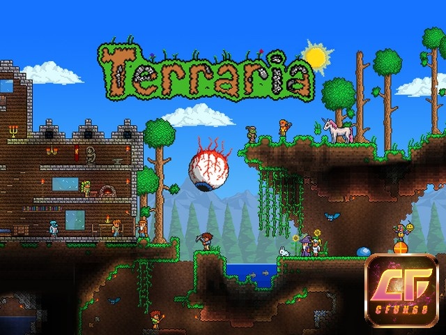 Terraria là một trong top game sandbox mobile 2D hấp dẫn hàng đầu